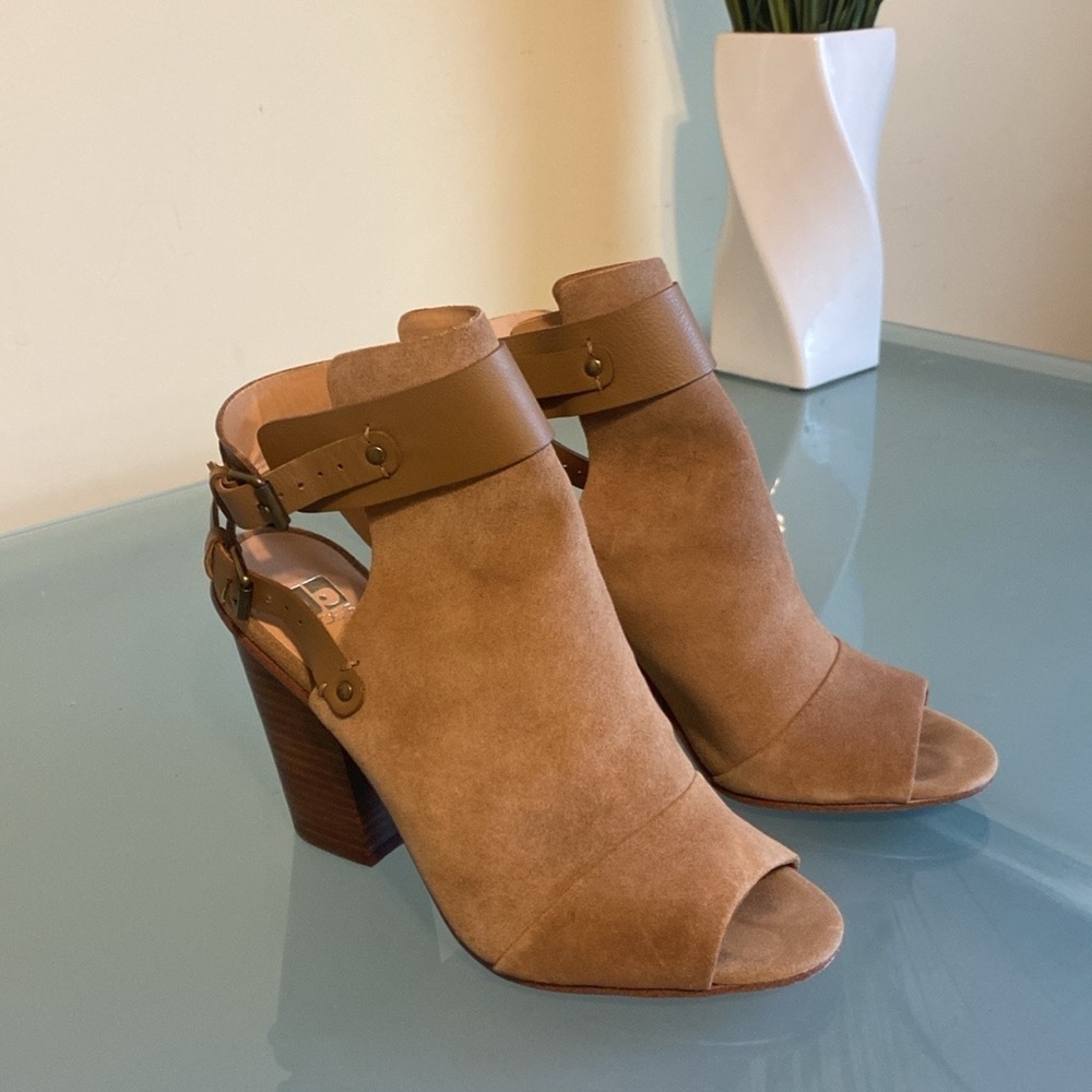 JOE’S Jeans Suede Ankle Boots Western Boots Cowgirl Size 7.5 - Picture 1 of 13